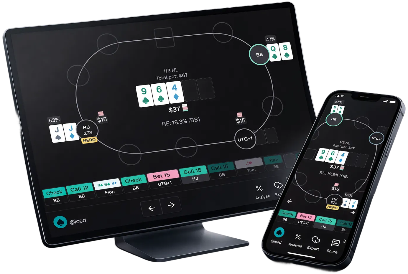 Replay and analyse your hands